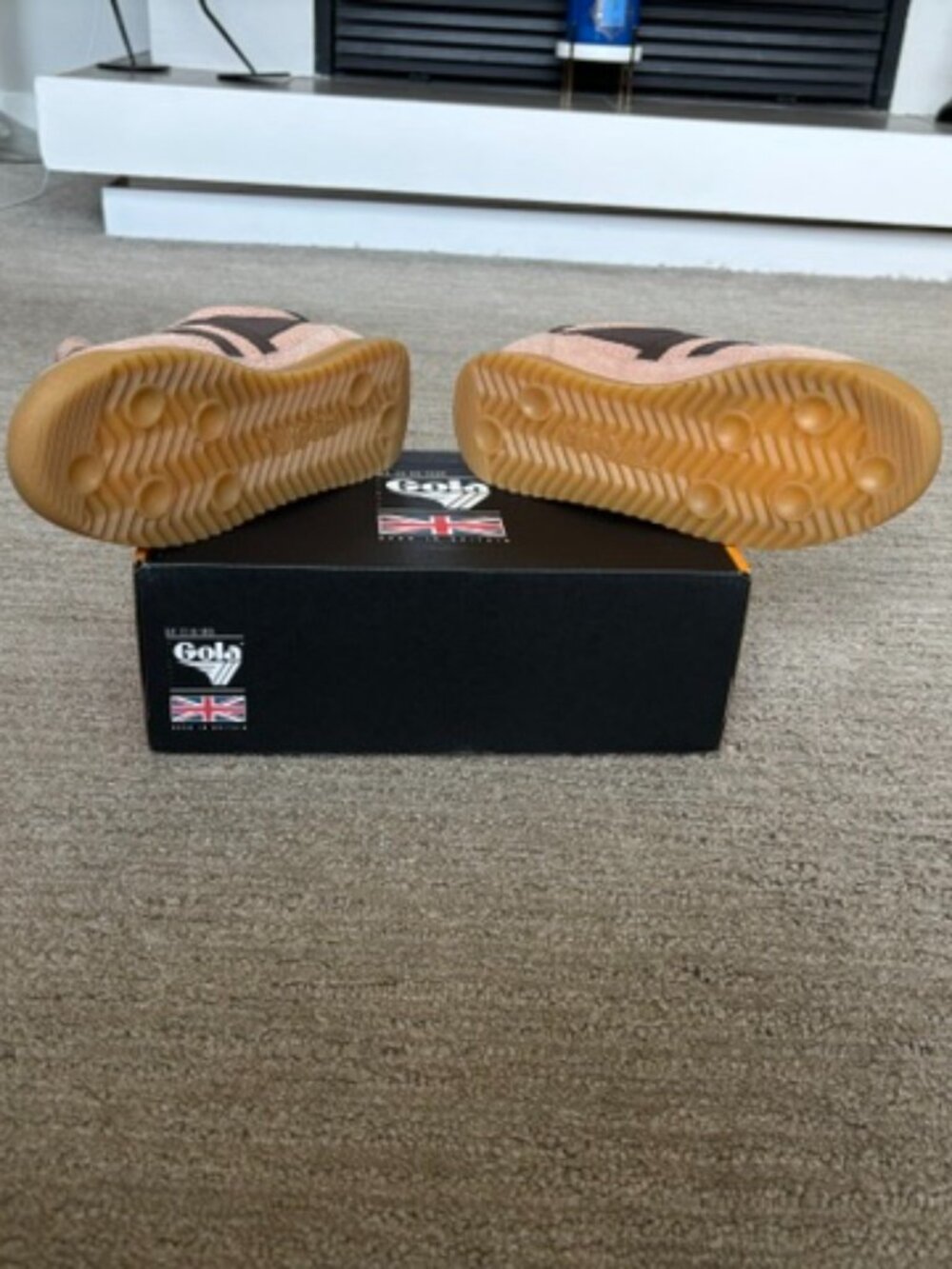 Gola Women's Tornado Zephyr Cameo/Dark Brown Sneakers in Perfect Condition - Picture 6 of 8